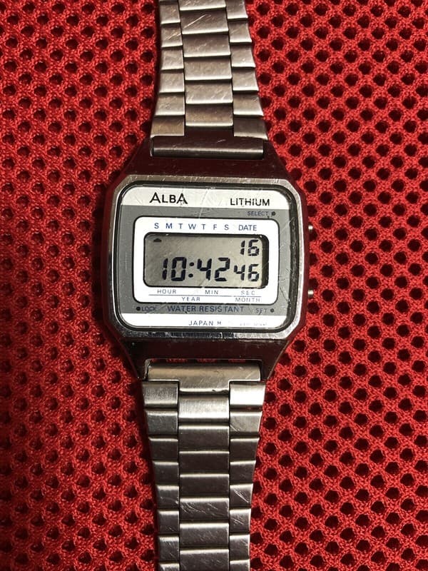 Rare Vintage Seiko Alba W401-5050 Men’s Digital Calendar Sports Watch JDM 1980s