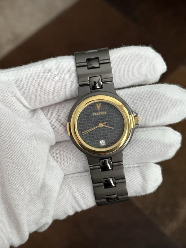Rare Vintage Playboy Men’s Quartz Date Dress Watch JDM 1990s