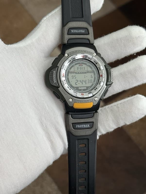 Rare Vintage Casio Pro Trek PRT-41SJ Triple Sensor Digital Sports Watch JDM 90s