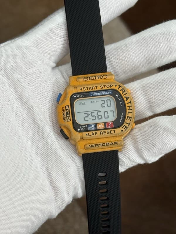 Rare Vintage Seiko Triathlete S600-500B Men’s Digital Sports Watch JDM 1990s