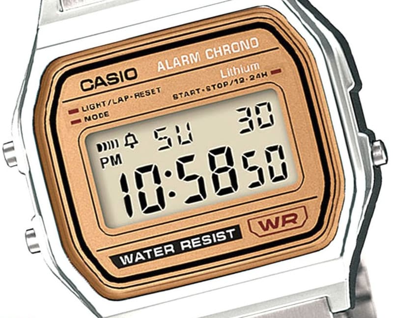 Vintage Casio Alarm Chrono A158WE Men’s Digital Sports Watch Module 593 JDM 90s
