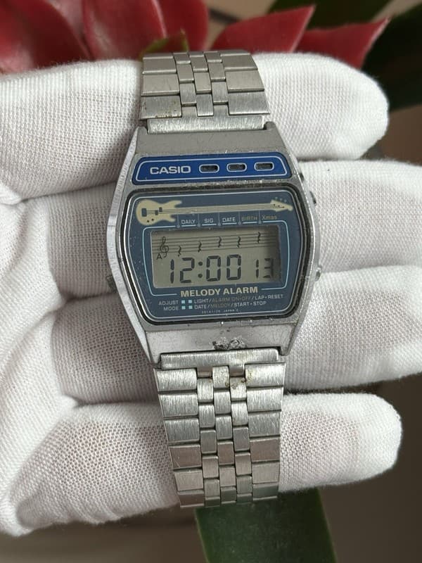 Rare Vintage Casio Melody M-321 Men’s Digital Alarm Watch Module 82 JDM 1980s