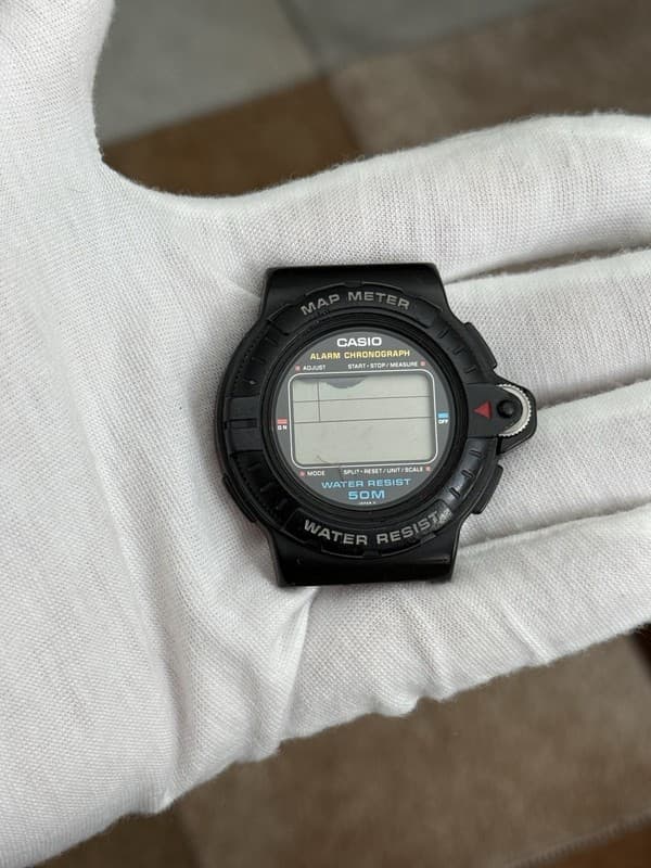 Rare Vintage Casio MAP-100 Map Meter Men’s Digital Sports Watch Module 693 JDM
