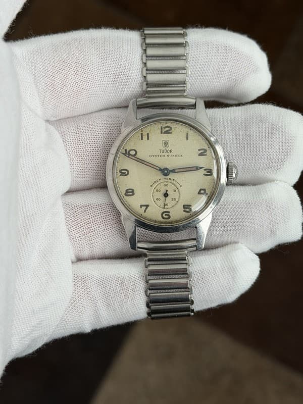 Vintage Tudor Oyster Sussex WW2 Military Watch