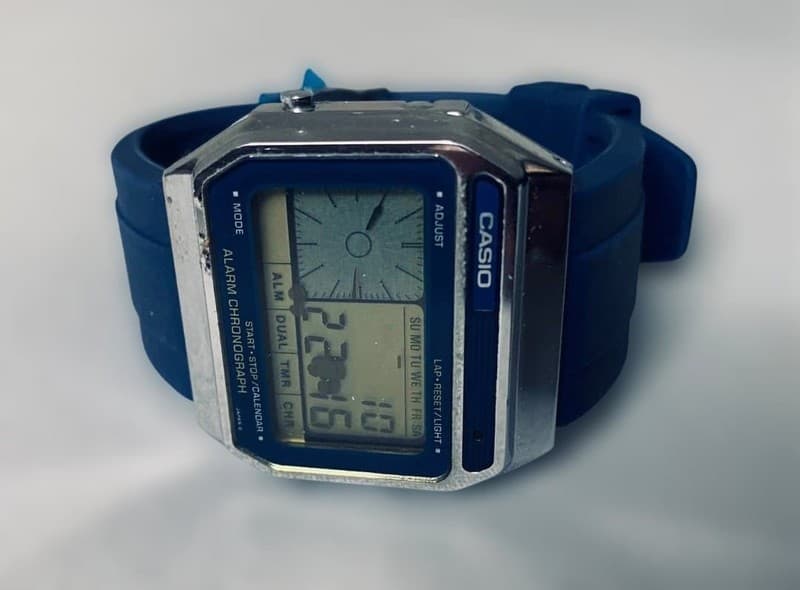 Rare Vintage Casio AX-210 Men’s Digital Calendar Melody Watch Module 118 JDM 80s