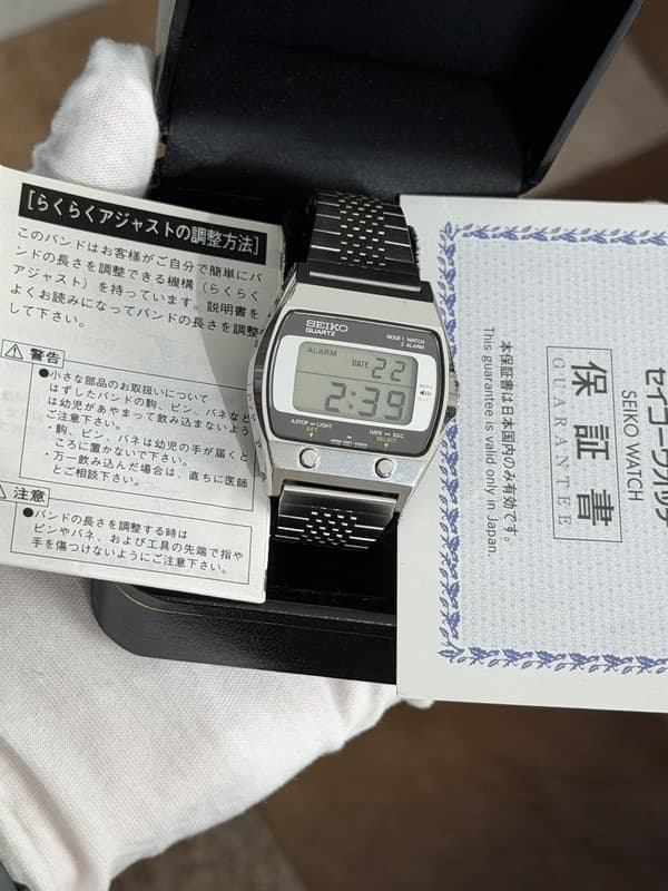 Rare Vintage Seiko A021-5000 Men’s Digital Alarm Chronograph Sports Watch JDM