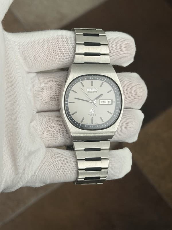 Rare Vintage Seiko Quartz Type II 7123-503A Kanji Day Date Men’s Watch JDM 1980s