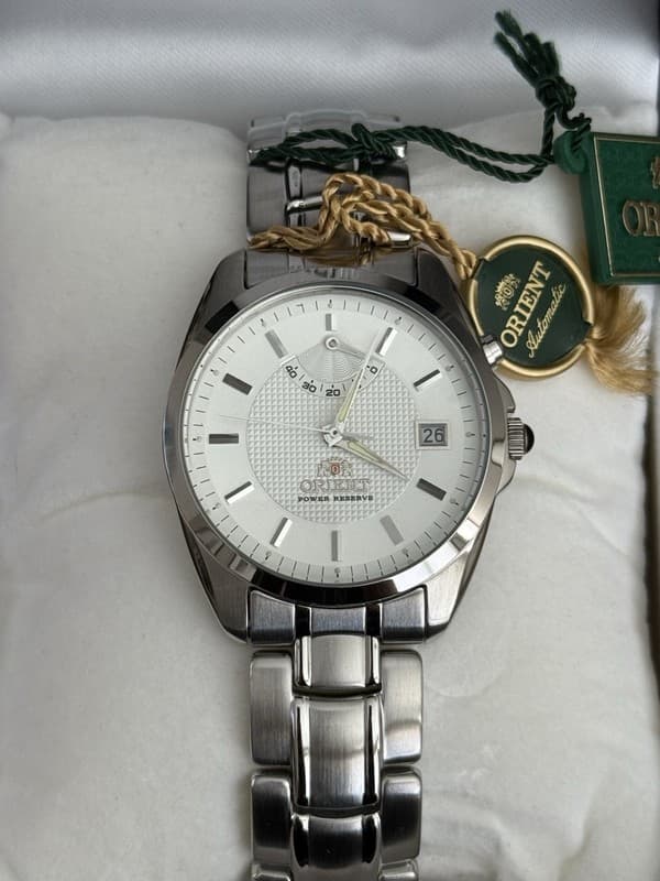 NOS Rare Vintage Orient Automatic Power Reserve Men’s Dress Watch EX0B-C0 JDM