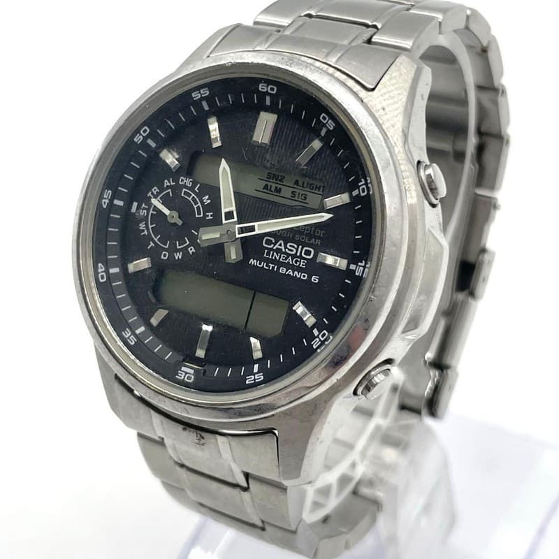 Rare Vintage Casio Lineage Wave Ceptor LCW-M300 Solar Atomic Radio Watch JDM 90s