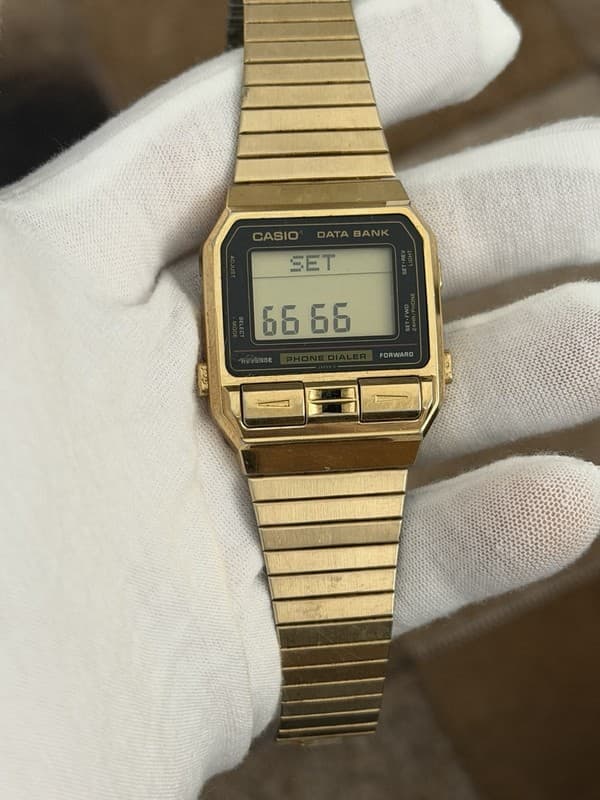 Rare Vintage Casio Data Bank Phone Dialer DBA-800 Men’s Digital Watch JDM 1980s