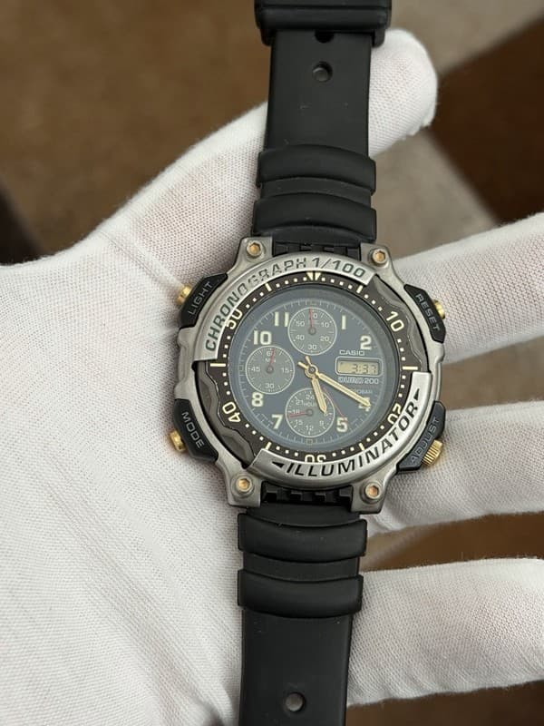 Rare Vintage Casio Duro 200 Men’s Ana-Digi Sports Watch DRO-212 JDM 1990s