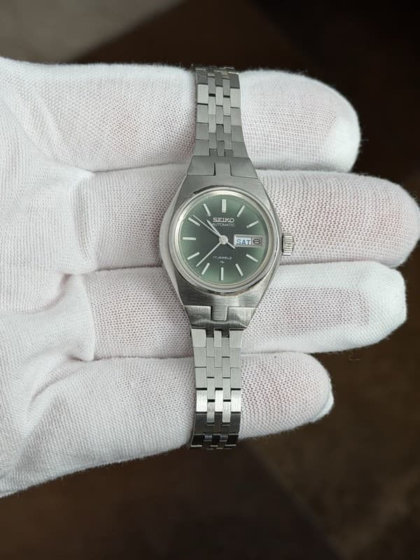 Rare Vintage Seiko Automatic 2206-0070 Ladies 17J Bracelet Watch JDM 1970s