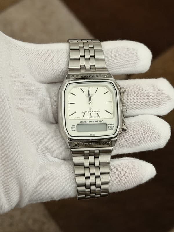 Rare Vintage Citizen 41-8510 Men’s Ana-Digi Sports Watch JDM 1980s