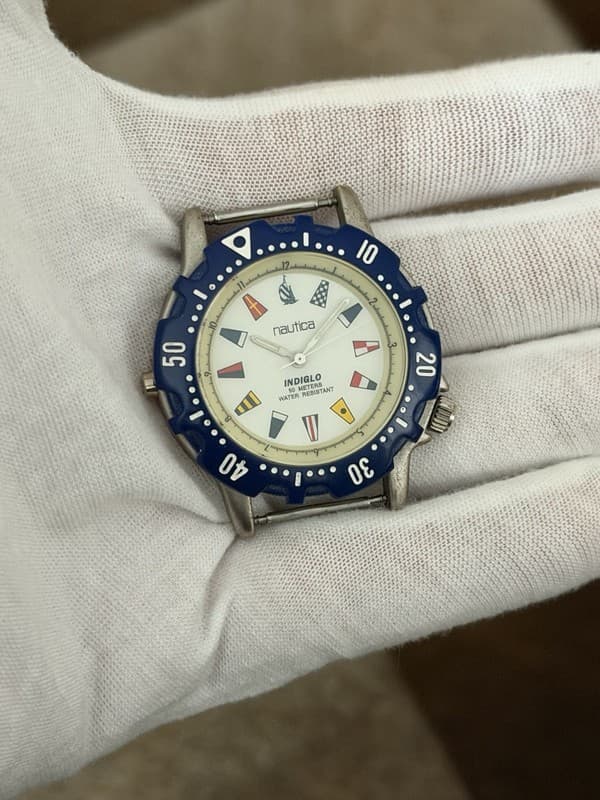 Vintage Nautica Indiglo Men’s Sports Watch 1990s