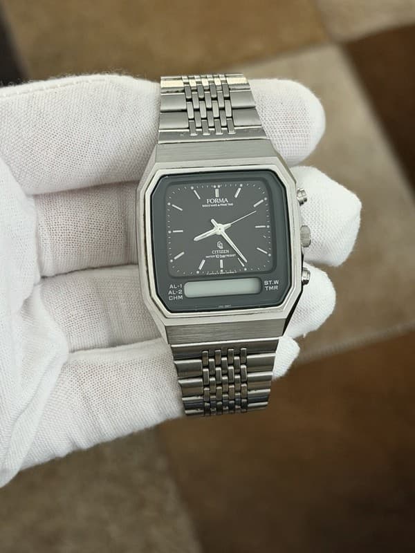 Rare Vintage Citizen Forma Men’s Ana-Digi Sports Watch 8952-088671 JDM 1970s
