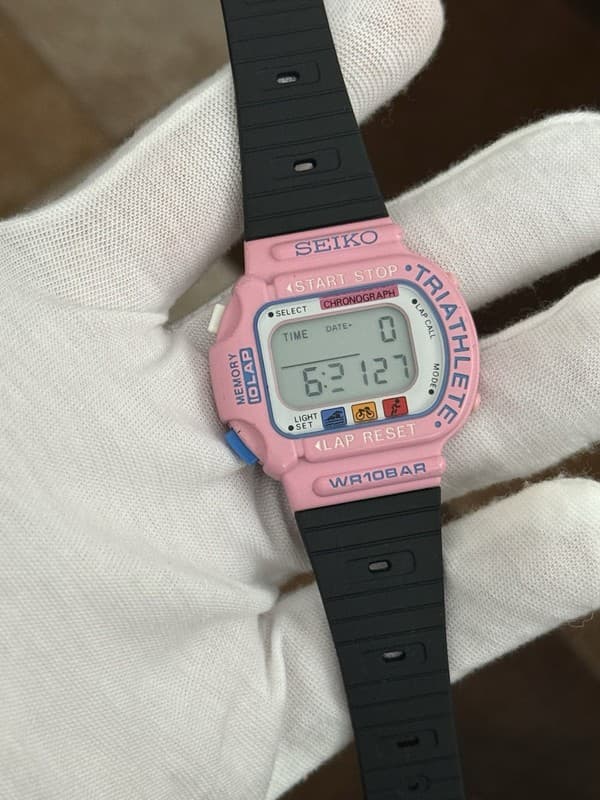 Rare Vintage Seiko Triathlete S600-500D Men’s Digital Sports Watch JDM 1980s
