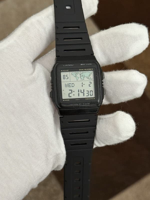 Rare Vintage Casio World Time W-50U Men’s Digital Sports Watch Mod. 643 JDM 80s