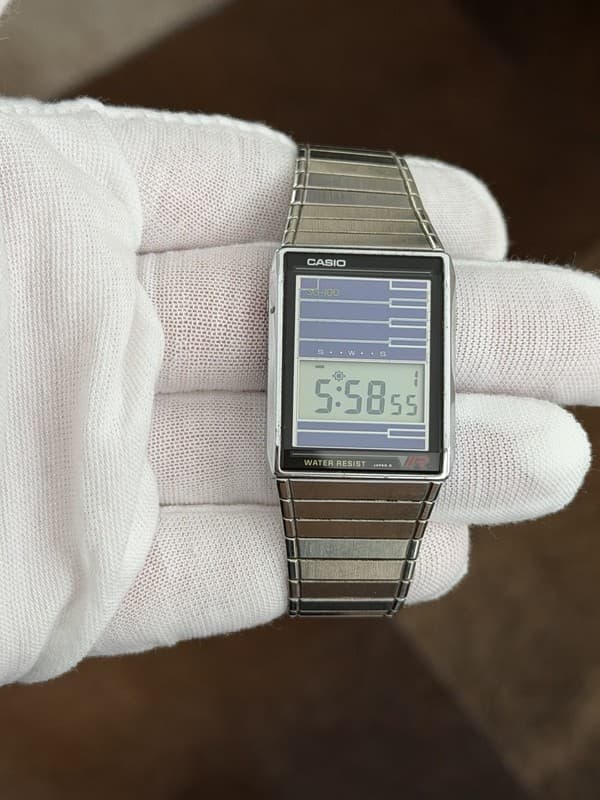 Rare Vintage Casio SG-100 Solar Digital Men’s Sports Watch Module 624 JDM 1990s