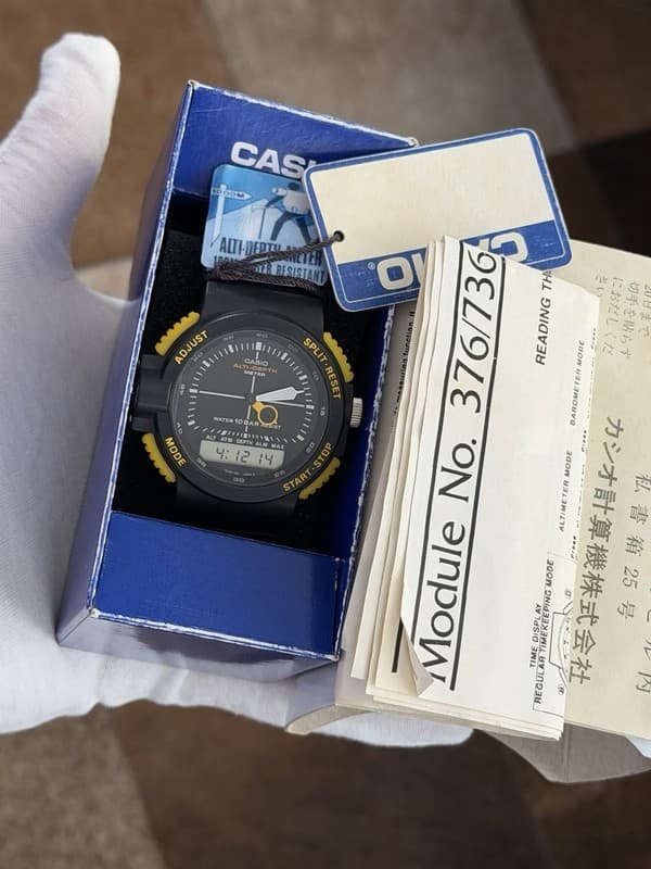 NOS Rare Vintage Casio Alti-Depth Meter ARW-320 Men’s Ana-Digi Sports Watch JDM