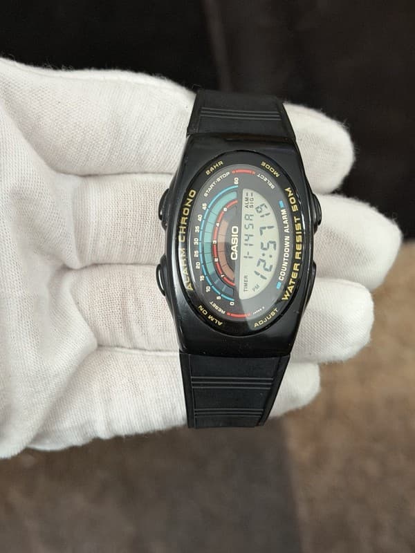 Rare Vintage Casio W-91 Men’s Digital Sports Watch Module 935 JDM 1980s