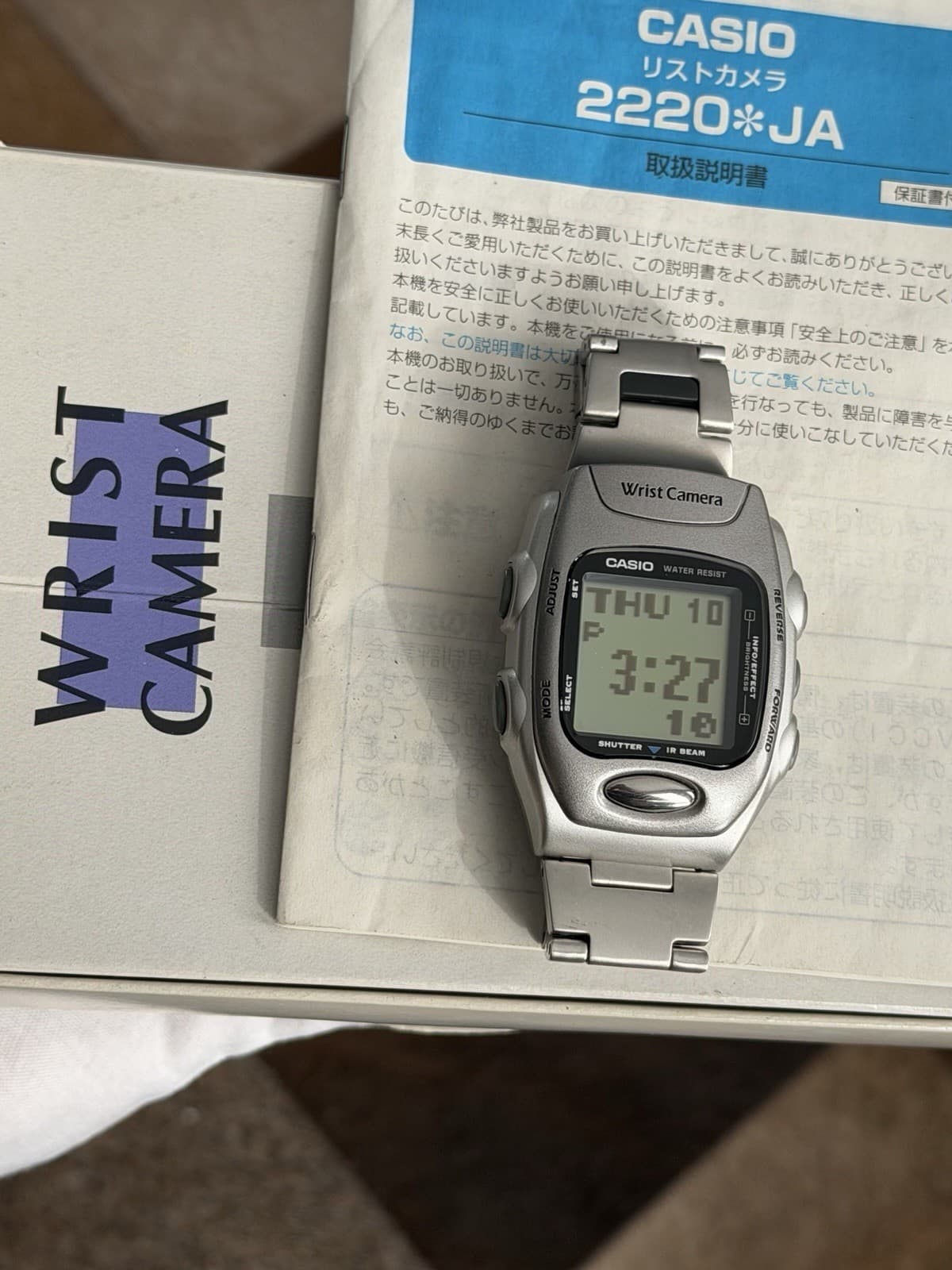 Rare Vintage Casio Wrist Camera WQV-2 Men’s Digital Watch JDM Module 2220