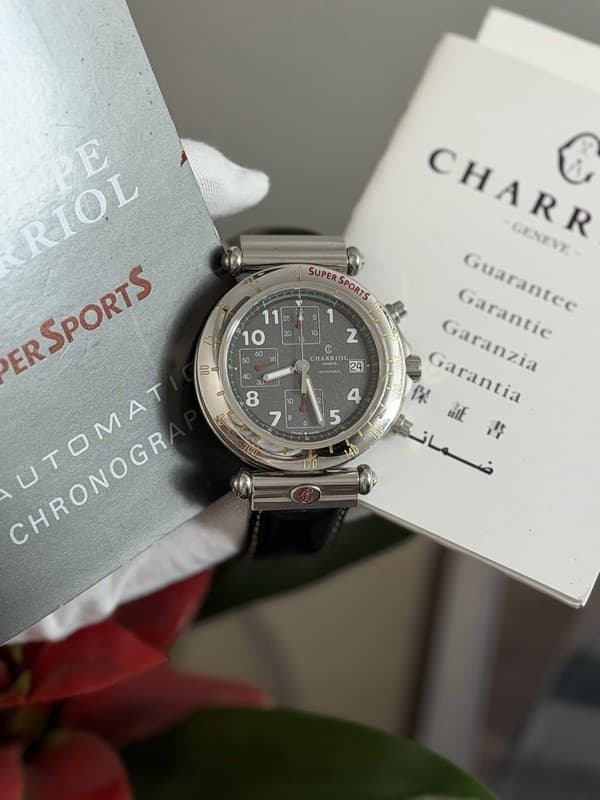 Rare Philippe Charriol SuperSports 060.98 3486 Men’s Automatic Chronograph Watch