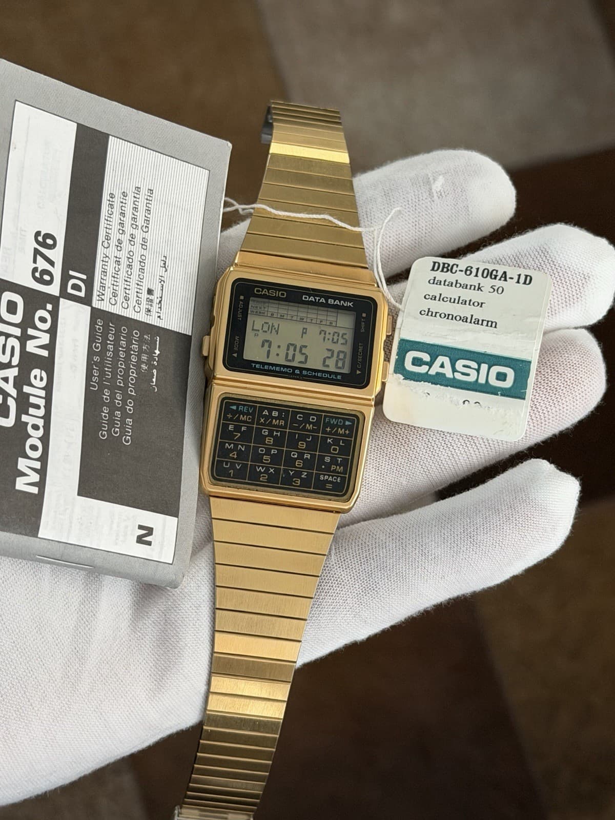 NOS Rare Vintage Casio Data Bank DBC-610 Men’s Calculator Digital Watch JDM 90s