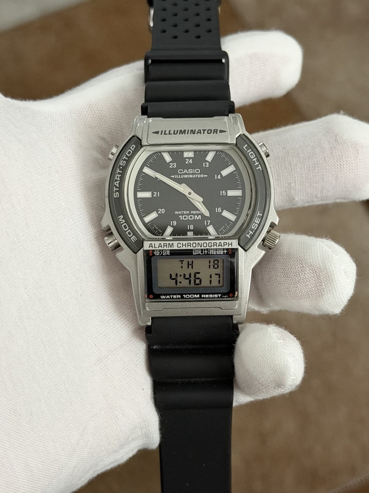 Rare Vintage Casio AW-61 Men’s Ana-Digi Sports Watch Module 1750 JDM 1990s