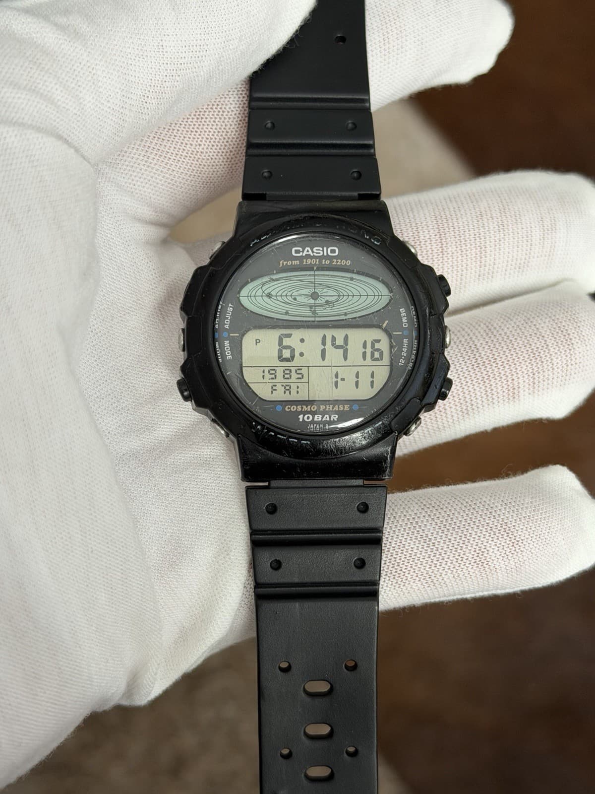 Rare Vintage Casio Cosmo Phase CGW-50 Men’s Digital Astronomy Sports Watch JDM