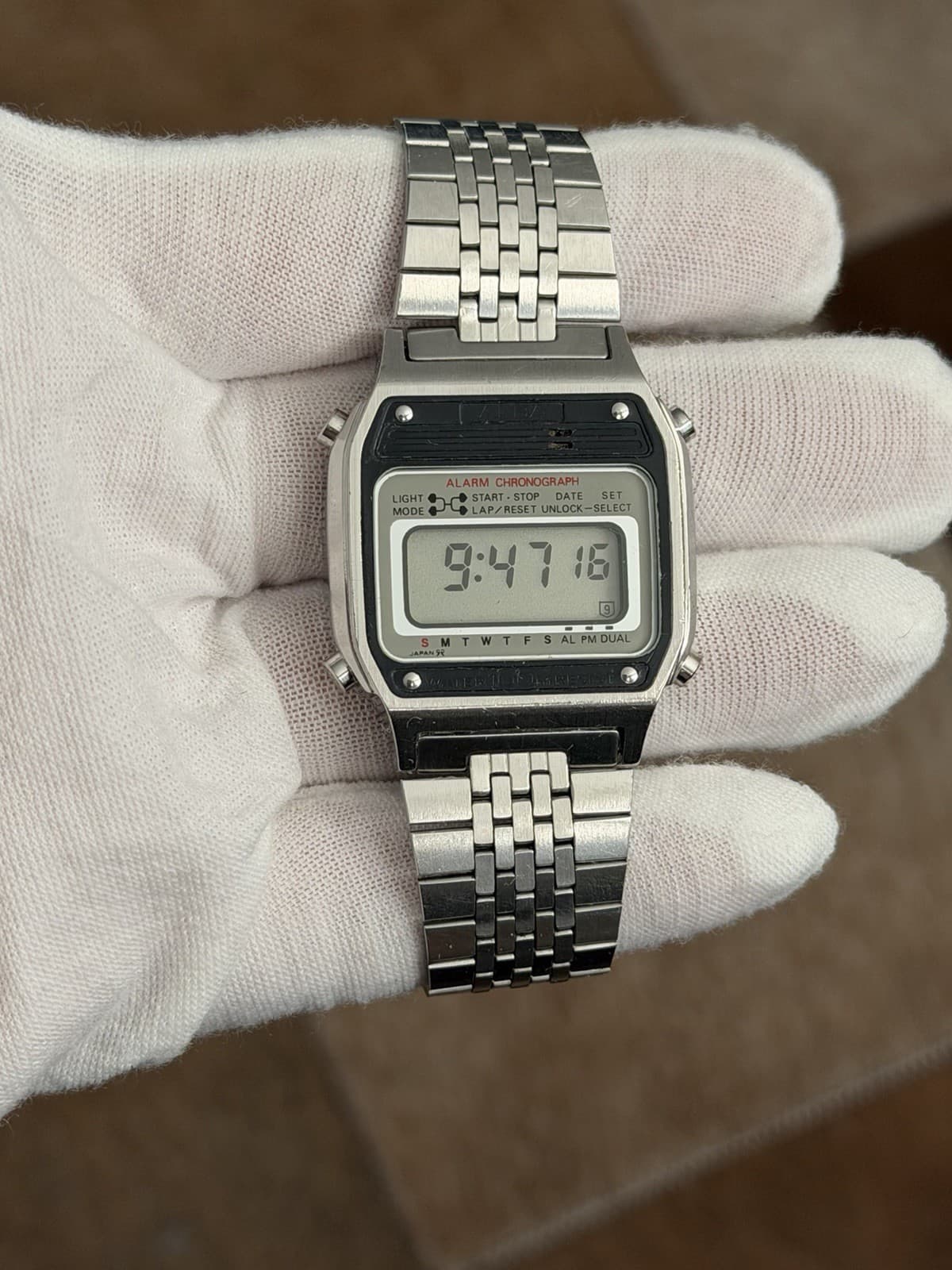 Rare Vintage Alba Y486-5000 Men’s Alarm Chronograph Digital Sports Watch JDM 80s
