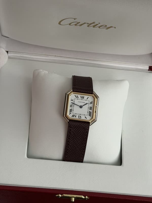 Vintage Cartier Ceinture 78208 Men’s 18k Two Tone Gold Dress Watch 1970s