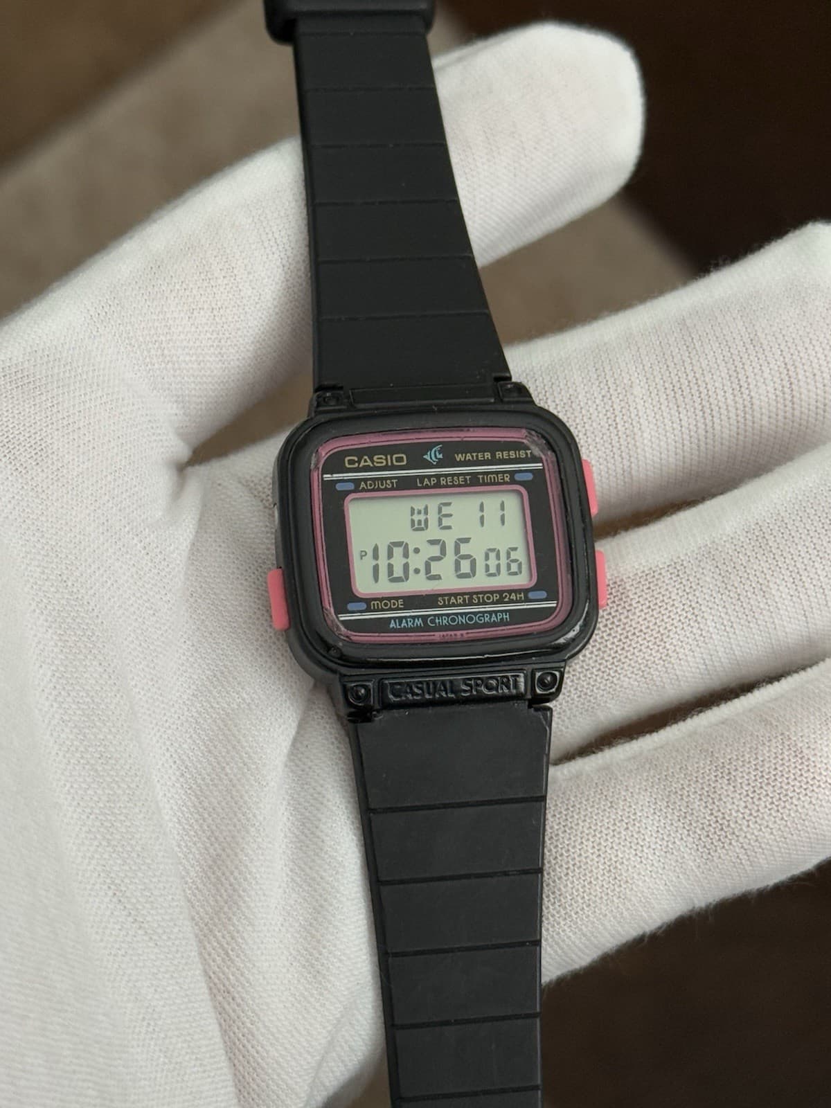Rare Vintage Casio LW-50 Alarm Chronograph Digital Sports Watch JDM 1980s