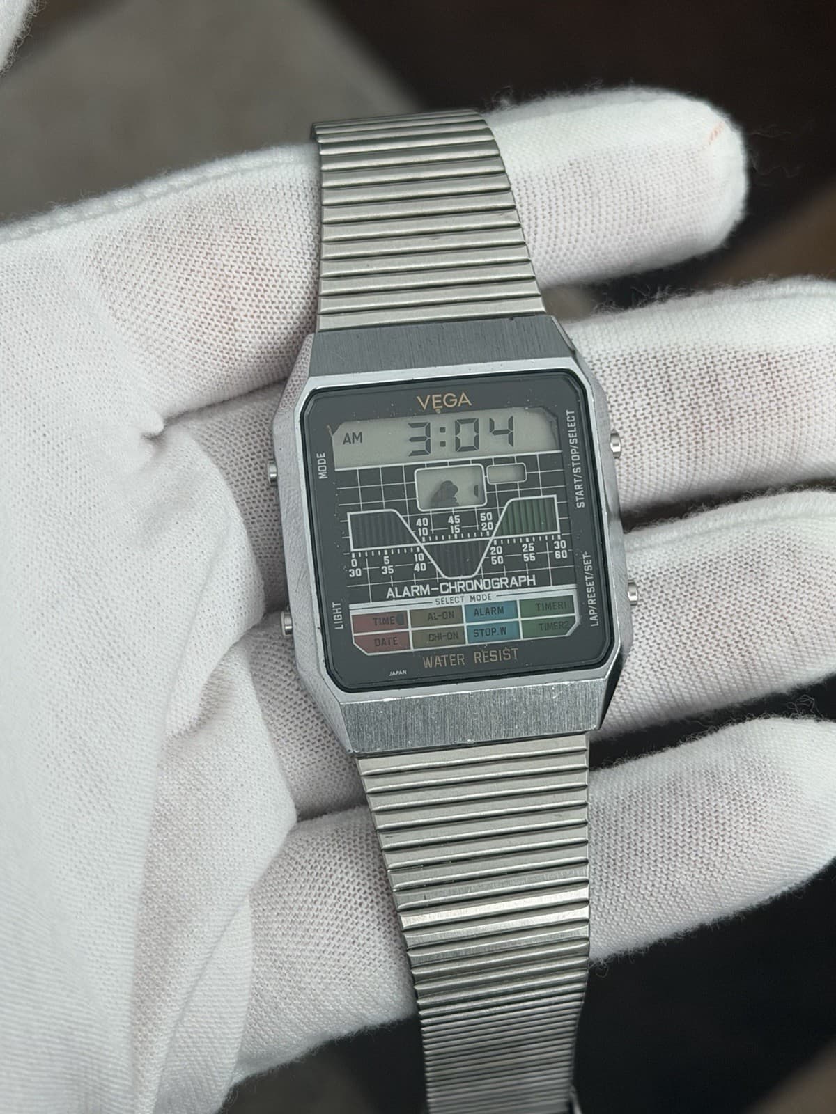 Rare Vintage Citizen Vega Color Graph DA40 Men’s Digital Sports Watch JDM 1980s