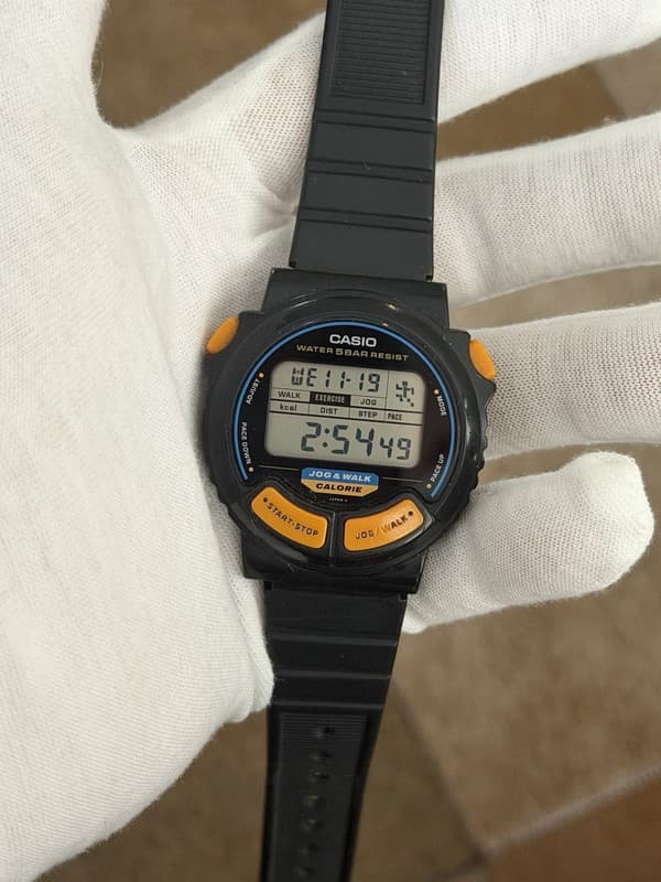 Rare Vintage Casio Jog & Walk JC-11 Men’s Digital Sports Fitness Watch JDM 1980s