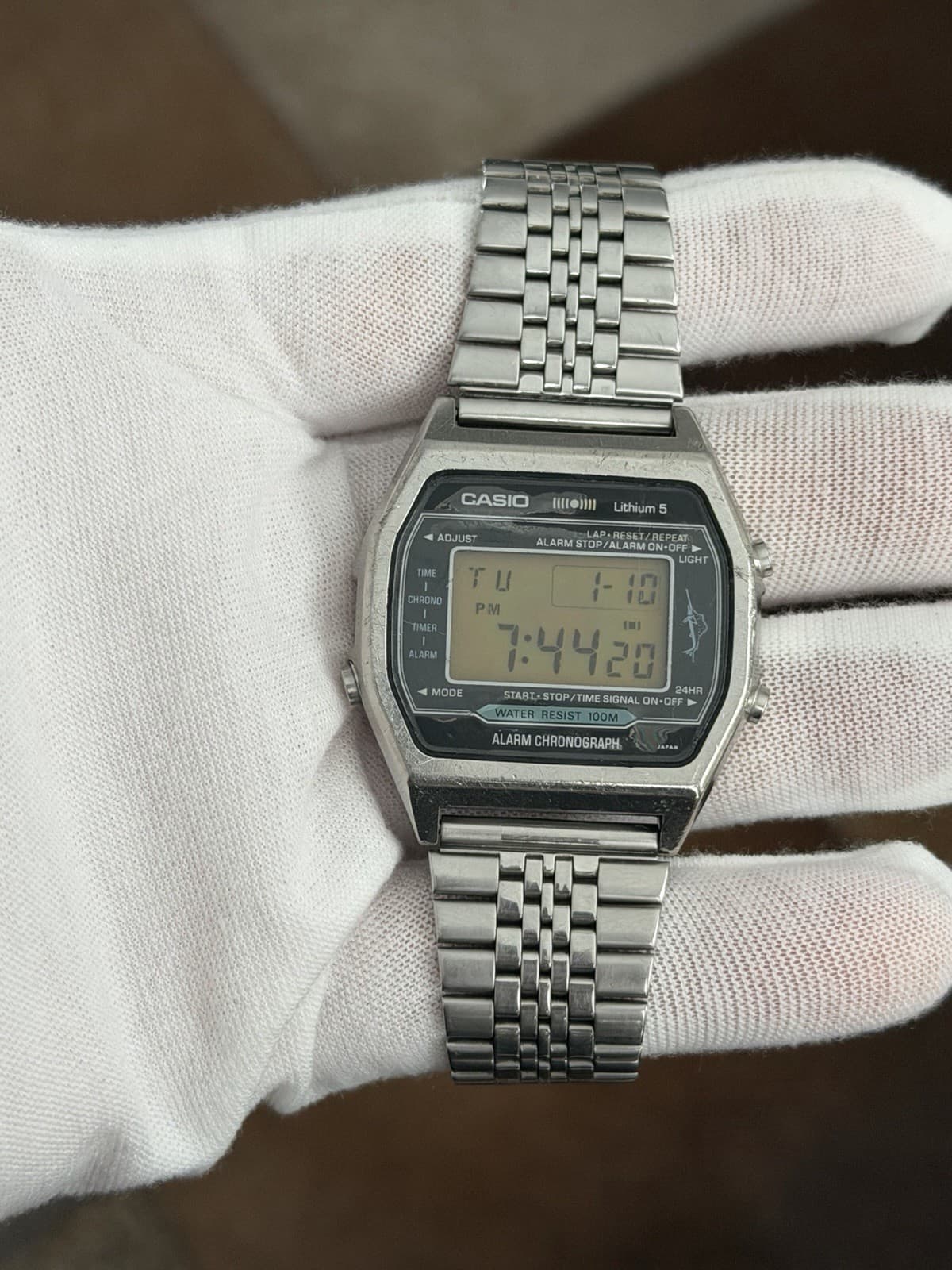 Rare Vintage Casio Marlin H101 Men’s Digital Sports Watch Module 106 JDM 1980s