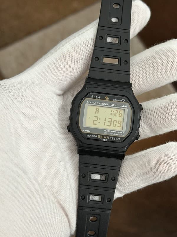 Rare Vintage Alba W307-4030 Men’s Digital Alarm Chronograph Sports Watch JDM 80s
