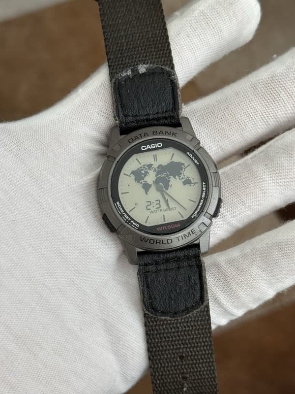 Rare Vintage Casio Twincept World Time ABX-20 Ana-Digi Men’s Sport Watch JDM 90s