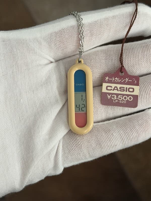 Rare Vintage Casio LP-520 Digital Necklace Pendant Watch JDM 1980s