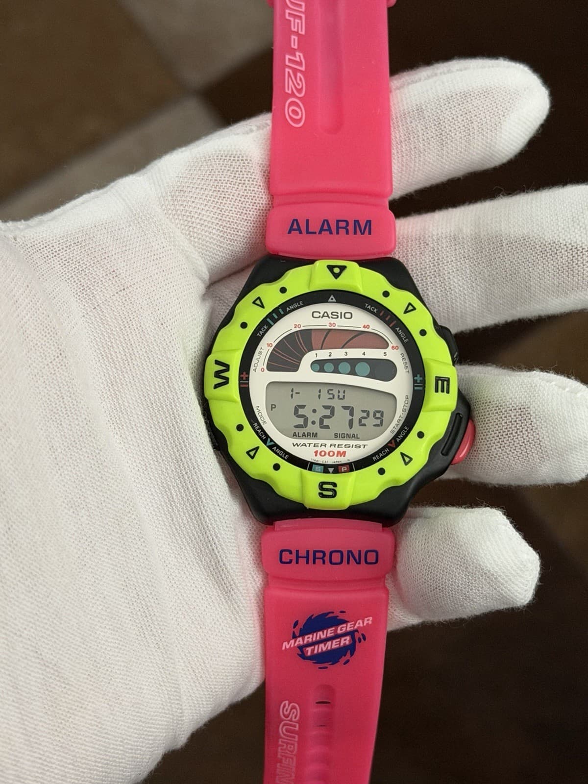 Rare Vintage Casio SUF-120 Surfing Timer Men’s Digital Sports Watch JDM 1980s