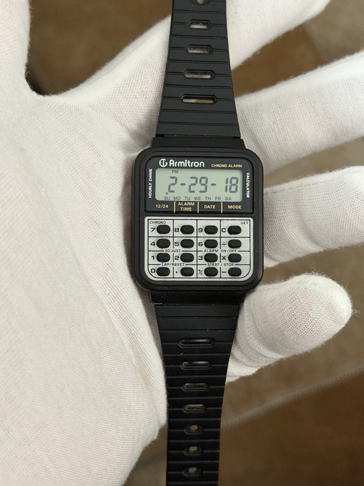 Rare Vintage Armitron CA10 Chronograph Alarm Calculator Digital Watch JDM 1980s