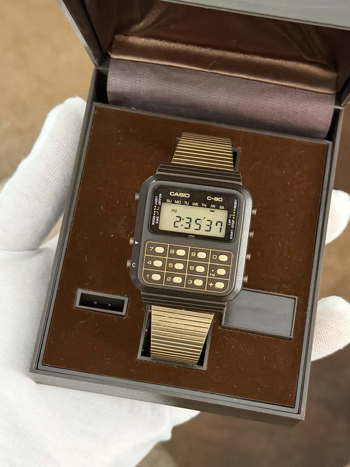 Rare Vintage Casio C-80 Men’s Digital Calculator Watch JDM 1980s Module 133