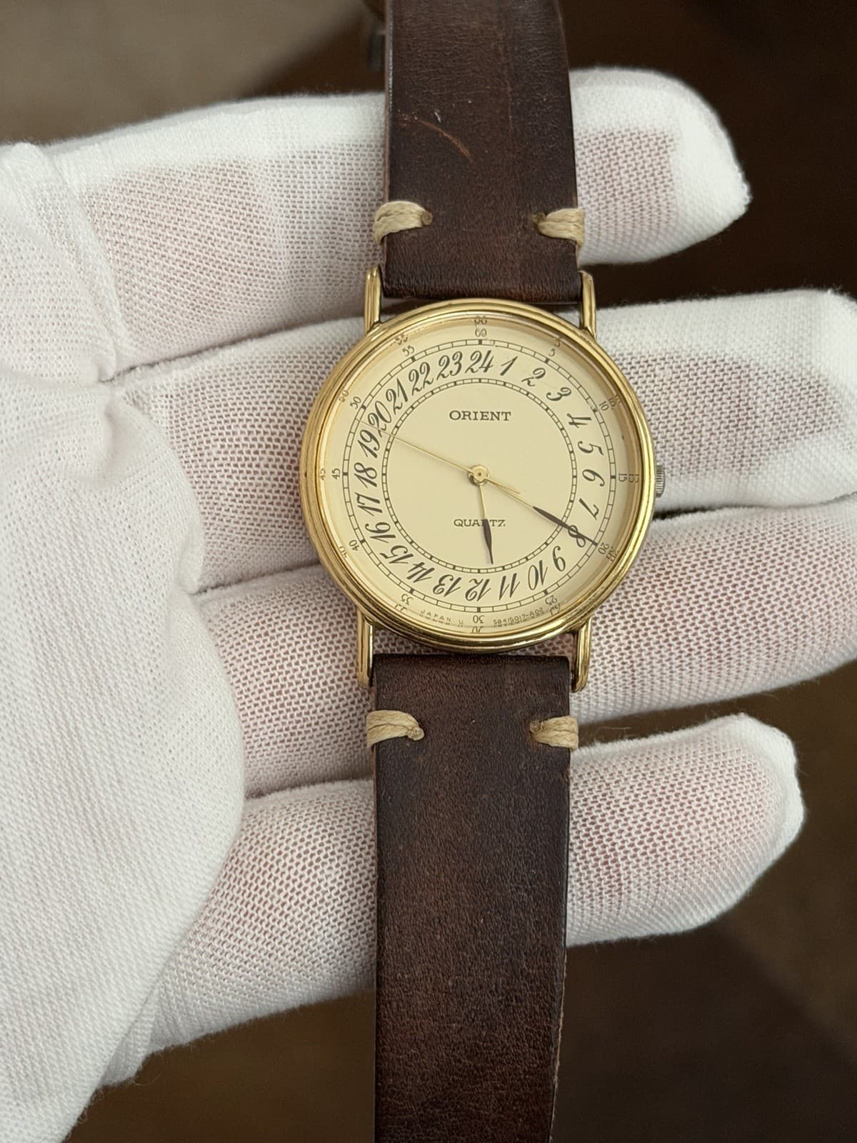 Rare Vintage Orient Quartz Men’s Classic Dress Watch JDM 1980s