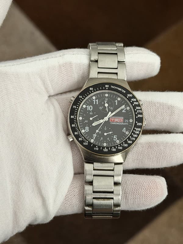 Rare Vintage Toyota Motor Sports TRD Men’s Chronograph Sports Watch JDM 1990s