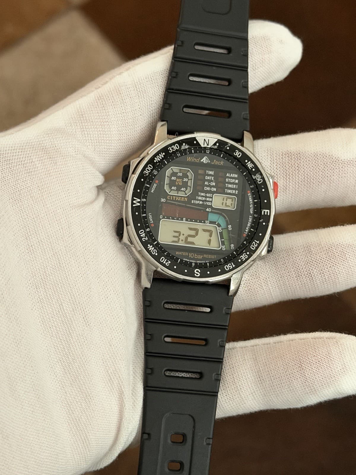 Rare Vintage Citizen Wind Jack D060 Men’s Digital Sports Watch JDM 1980s
