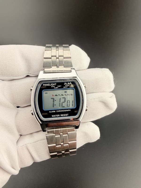 Rare Vintage Seiko Alba Panelight Y735-4A40 Men’s Digital Sports Watch JDM 1980s