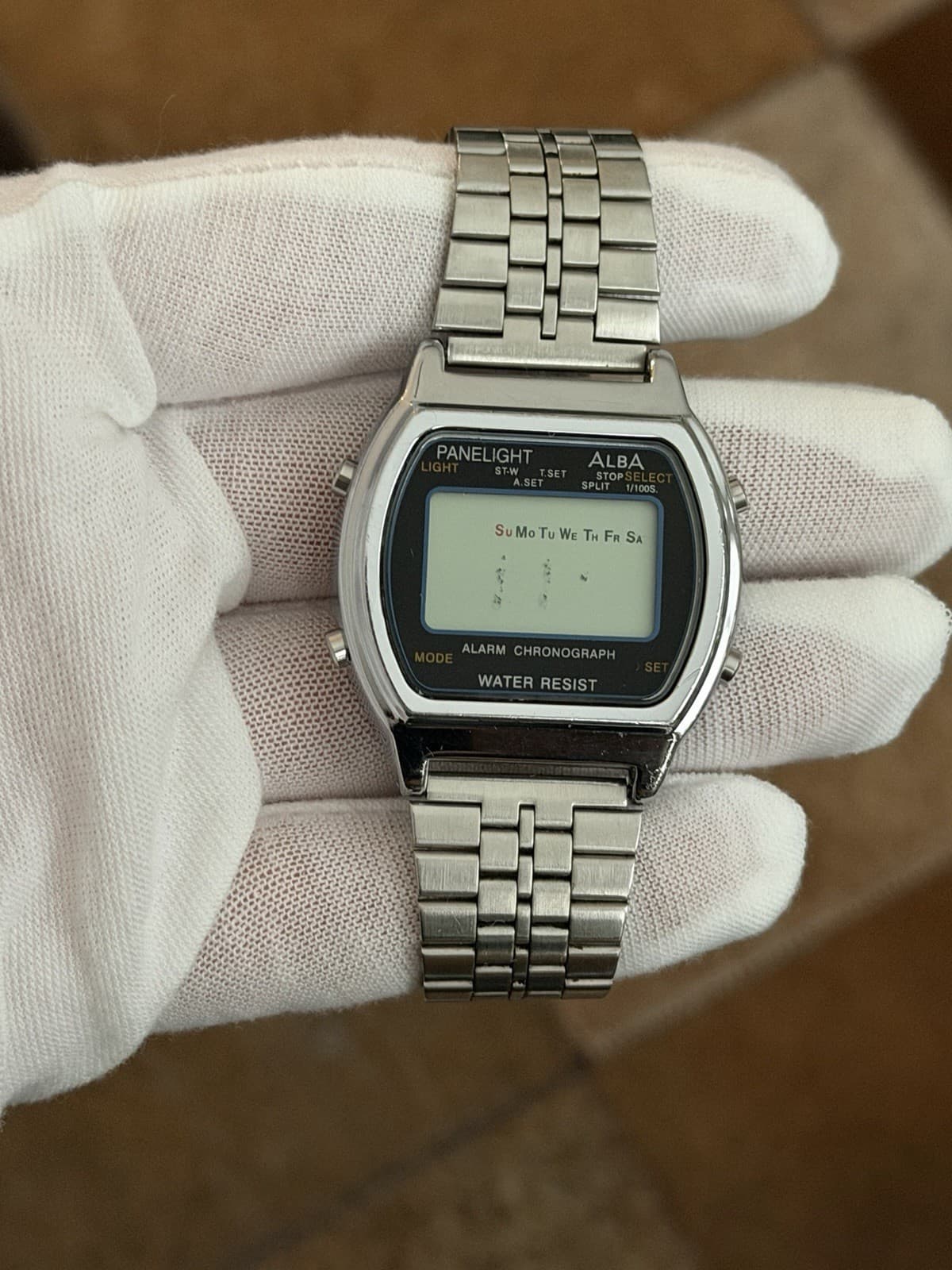 Rare Vintage Seiko Alba Panelight Y735-4A40 Men’s Digital Sports Watch JDM 1980s