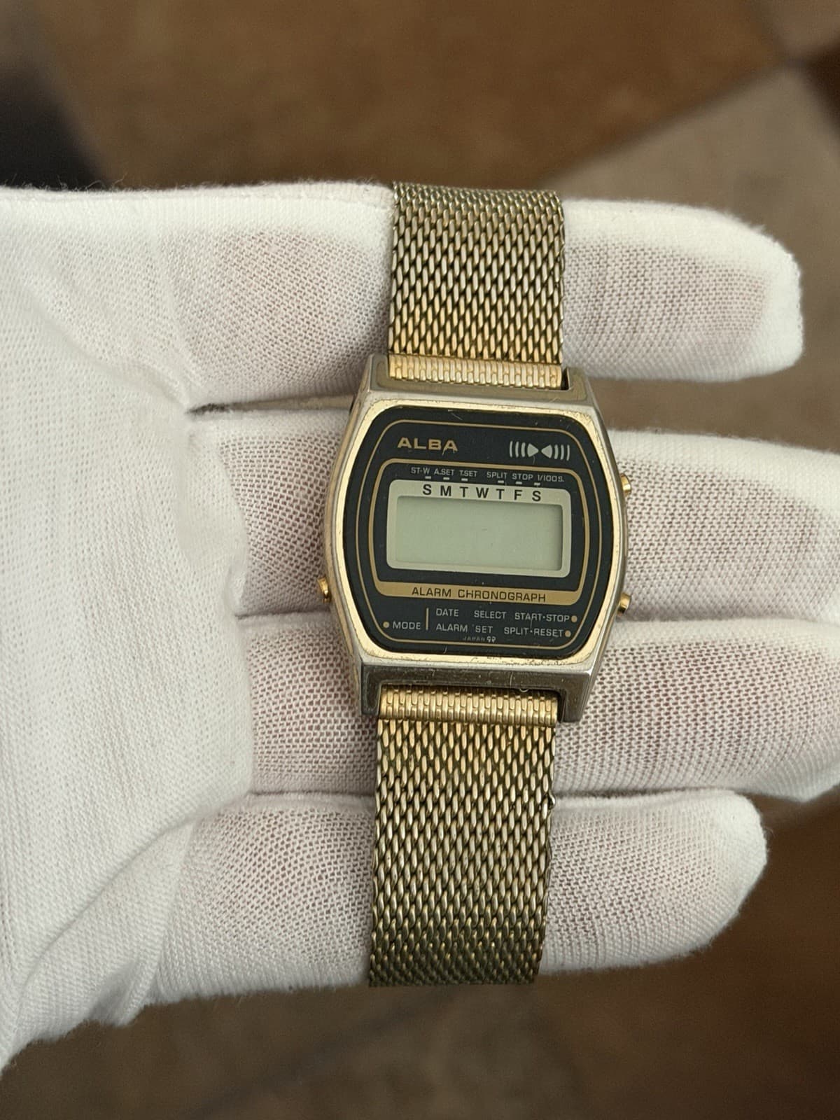 Rare Vintage Alba Y799-4100 Men’s Digital Alarm Chronograph Sports Watch JDM 80s
