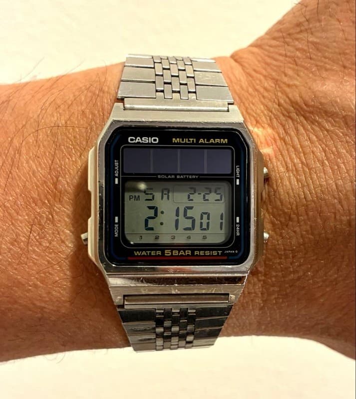 Rare Vintage Casio WL-50 Men’s Solar Digital Sports Watch JDM 1980s Module 617