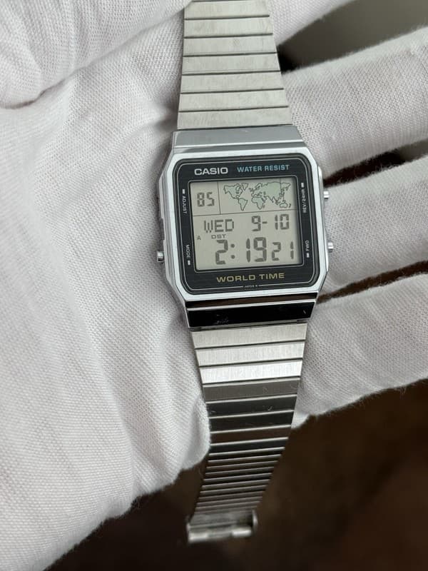 Rare Vintage Casio World Time A300U Men’s Digital Watch Module 643 JDM 1980s