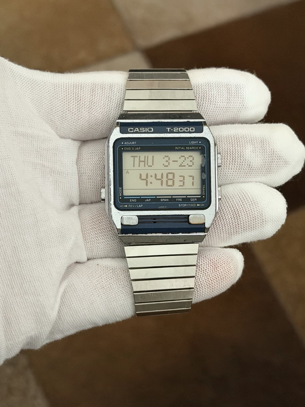 Rare Vintage Casio T-2000 Men’s Digital Dictionary Watch Module 219 JDM 1980s
